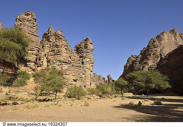 Algerien Nationalpark Tassili n'Ajjer  Oued Essendilene  Oued Essendilene
