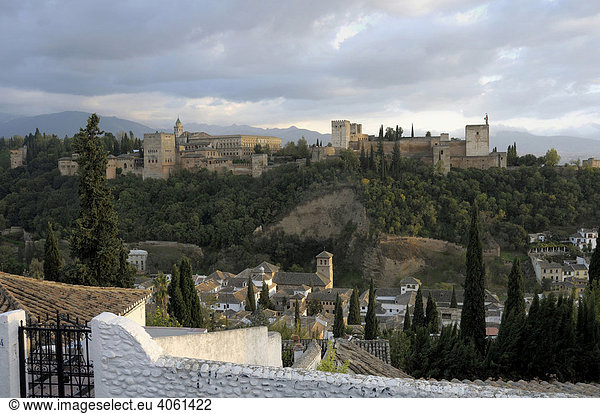 Alhambra Granada Andalusien Spanien Europa