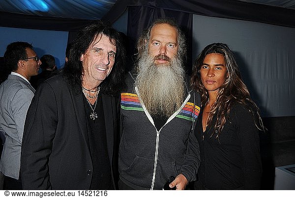 Alice Cooper and Rick Rubin attend the Universal Music Group Chairman & CEO Lucian Grainge's annual Grammy Awards viewing party on February 10  2013 in Brentwood  California.