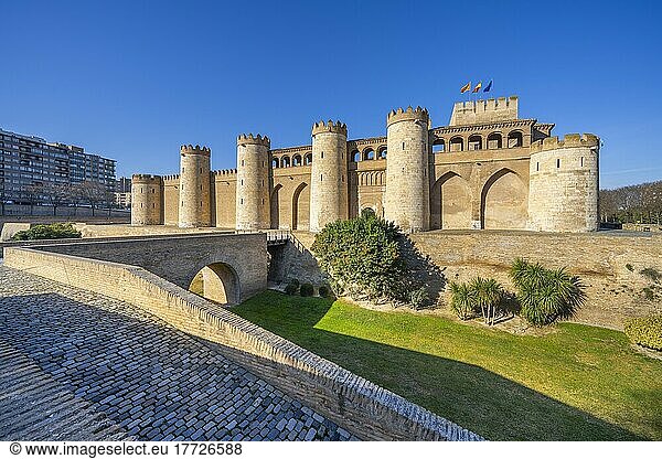 Aljaferia  UNESCO-Weltkulturerbe  Zaragoza  Aragon  Spanien  Europa