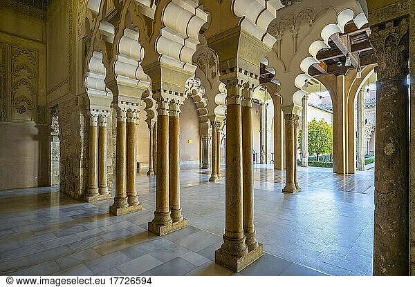 Aljaferia  UNESCO-Weltkulturerbe  Zaragoza  Aragon  Spanien  Europa
