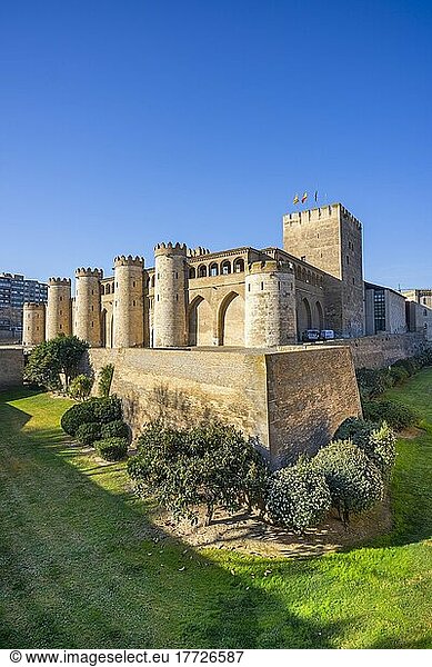 Aljaferia  UNESCO World Heritage Site  Zaragoza  Aragon  Spain  Europe