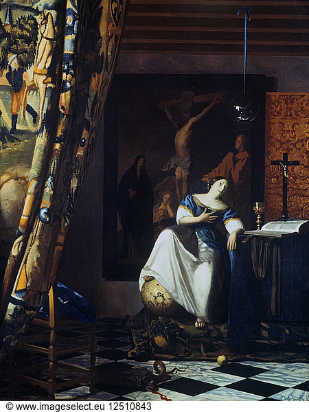 Allegorie des Glaubens  um 1670. Künstler: Jan Vermeer