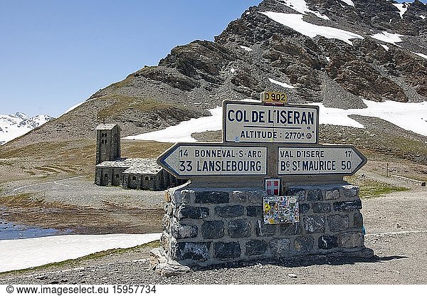 Alpenpass Col de l'Iseran,  Route des Grandes Alpes,  Alpes-de-Haute-Provence,  Frankreich,  Europa