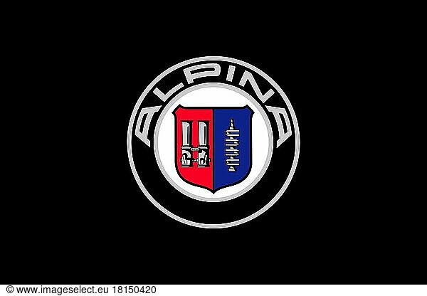 Alpina  Logo  Black background