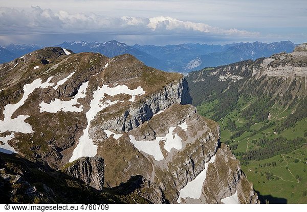 alpine landscape  Niederhorn  Bernese Oberland  Switzerland
