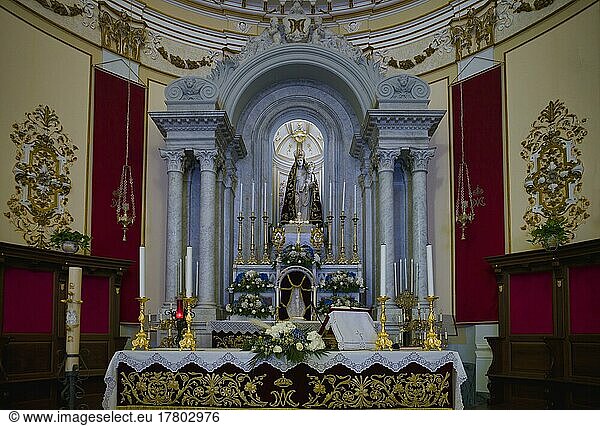 Altar  Kirche Basilica Madonna della Catena  Castiglione di Sicilia  Sizilien  Italien  Europa