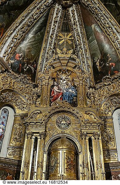 Altarbild der Heiligen Dreifaltigkeit  Museo de la Caballada  Kirche der Heiligen Dreifaltigkeit  Atienza  Guadalajara  Spanien.