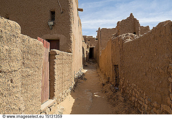 Alte Kasbah alte Stadt Oase von Taghit Westalgerien Nordafrika Afrika