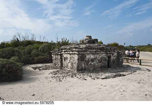 Alte Maya-Ruinen  Punta Sur Park  Isla de Cozumel (Insel Cozumel)  Cozumel  Ausschalten der Yucatan  Quintana Roo  Mexiko  Nordamerika