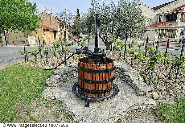 Alte Weinpresse  Noves  Bouches-du-Rhone  Provence-Alpes-Cote d'Azur  SüdFrankreich