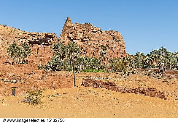 Alter Ksar alte Stadt in der Wüste bei Timimoun Westalgerien Nordafrika Afrika