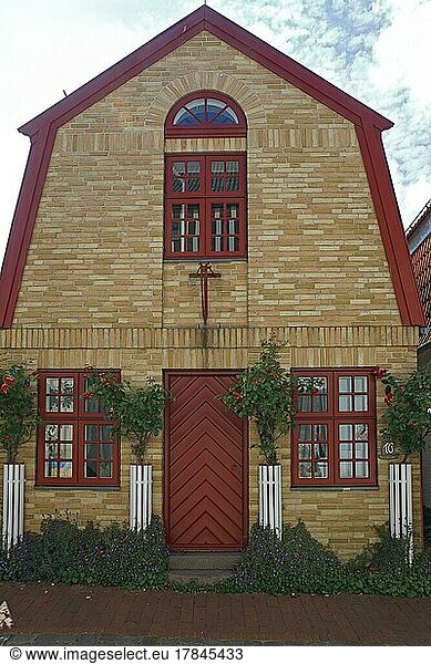 Altes Fischerhaus  Historische Fischersiedlung Holm  Schleswig  Schleswig-Holstein  Deutschland  Europa