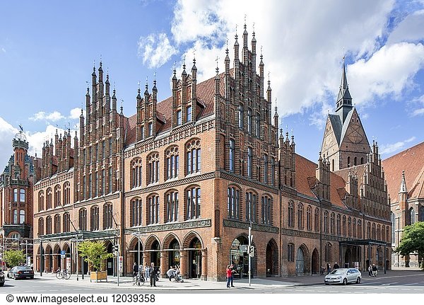 Altes Rathaus  norddeutsche Backsteingotik  Hannover  Niedersachsen  Deutschland  Europa