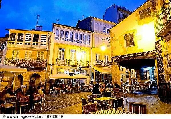 Altstadt von Lugo  Spanien.