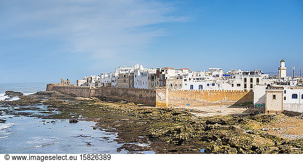 Altstadt von Medina und die Stadtmauer der Skala de la Kasbah  Essaouira  Marokko