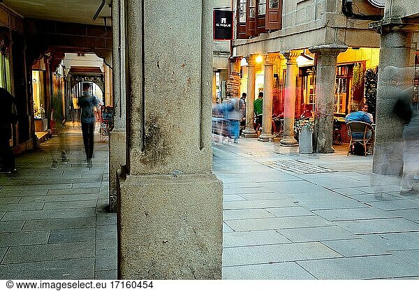 Altstadt von Pontevedra  Spanien.