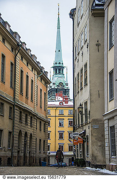 Altstadt von Stockholm im Winter  Schweden