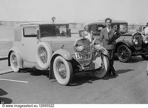 Alvis of Henken Widengren at the B&HMC Brighton Motor Rally Brighton Sussex 1930. Artist: Bill Brunell.