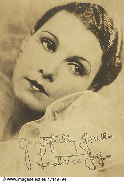 American Actress Leatrice Joy  Head and Shoulders Publicity Portrait  Ray Huff Richter  early 1920's