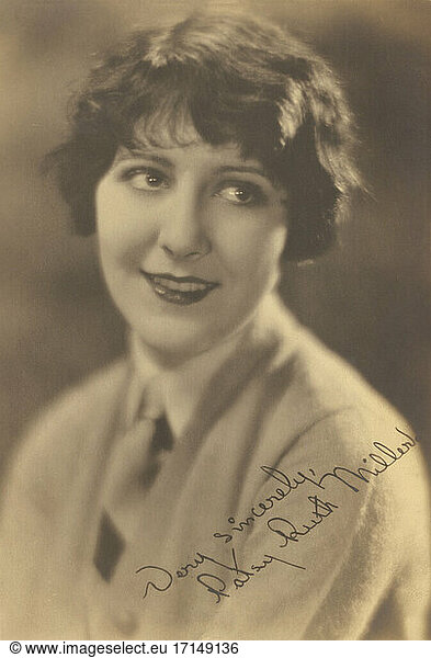 American Actress Patsy Ruth Miller  Head and Shoulders Publicity Portrait  1920's