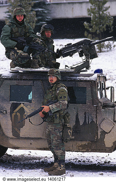 American Soldiers in Bosnia  1996