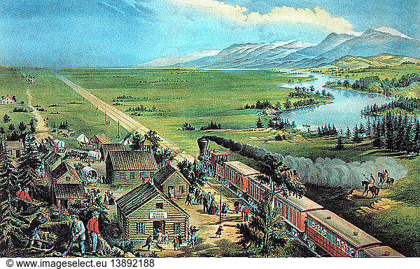 American Transcontinental Railroad  19th Century