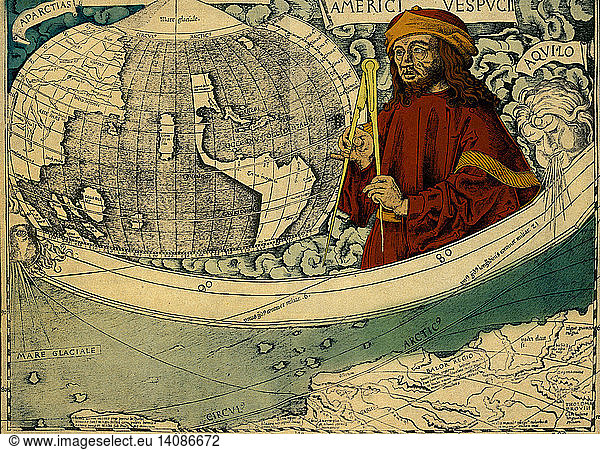 Amerigo Vespucci Amerigo Vespucci, Italian Explorer,1507,americo ...