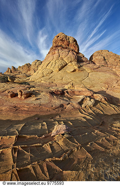 Amerika Wolke Steilküste Anordnung Monument Nordamerika Arizona Verbindung Sandstein