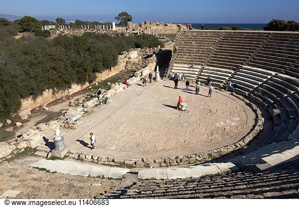Amhpitheater,  Archäologische Ausgrabungsstätte,  antike Stadt Salamis,  Farmagusta,  Nordzypern,  Zypern,  Europa