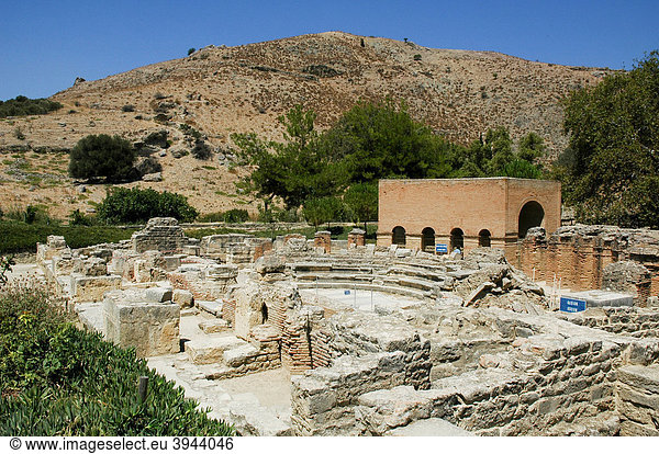 Amphitheater,  Ausgrabungstätte Gortys,  GÛrtys,  Kreta,  Griechenland,  Europa