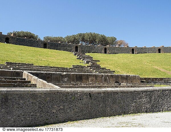Amphitheater  antike Stadt Pompeji  Kampanien  Italien  Europa