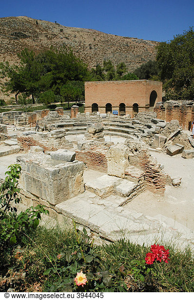 Amphitheater Ausgrabungstätte Gortys GÛrtys Kreta Griechenland Europa