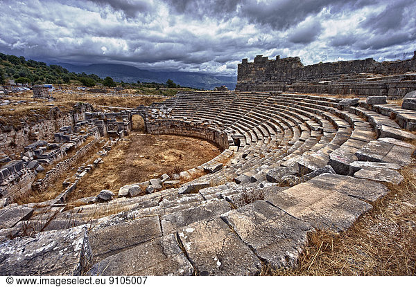 Amphitheater der antiken Stadt Xanthos  UNESCO-Weltkulturerbe  Xanthos  Provinz Antalya  Türkei