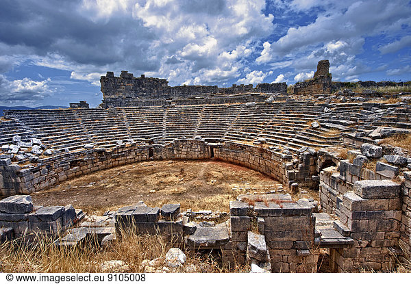 Amphitheater der antiken Stadt Xanthos  UNESCO-Weltkulturerbe  Xanthos  Provinz Antalya  Türkei