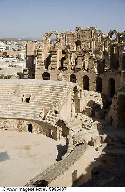 Amphitheater El Jem (El Djem),  UNESCO World Heritage Site,  Tunesien,  Nordafrika,  Afrika