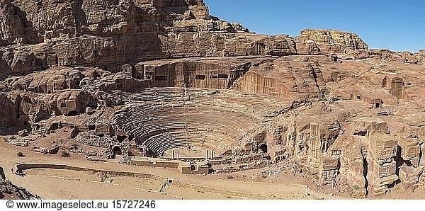 Amphitheater  Petra  Jordanien  Asien