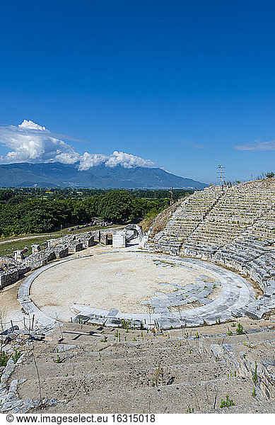 Amphitheater  Philippi  UNESCO-Weltkulturerbe  Mazedonien  Griechenland  Europa