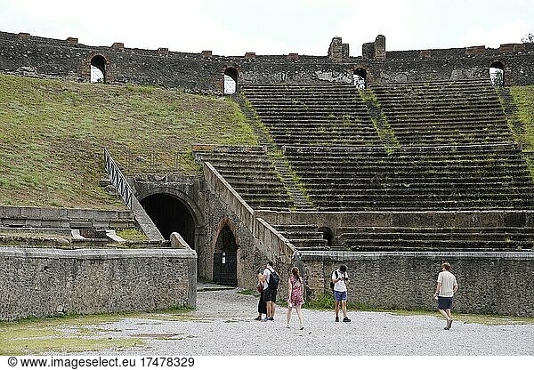 Amphitheater  Pompeji  Kampanien  Italien  Europa