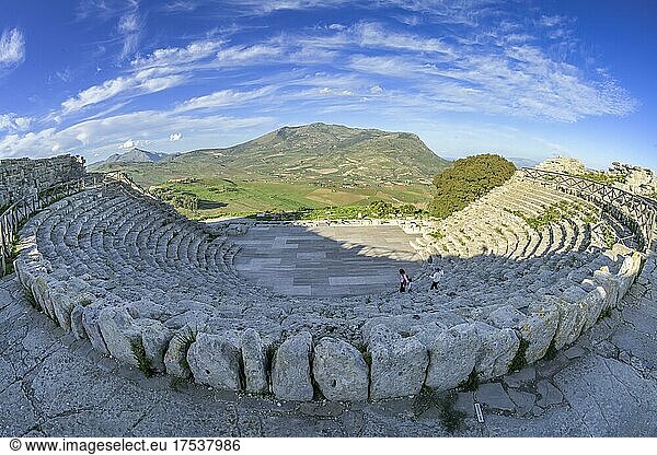 Amphitheater  Segesta  Sizilien  Italien  Europa