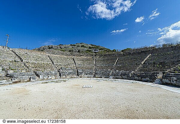 Amphitheater  Unesco-Weltkulturerbe Philippi  Mazedonien  Griechenland  Europa