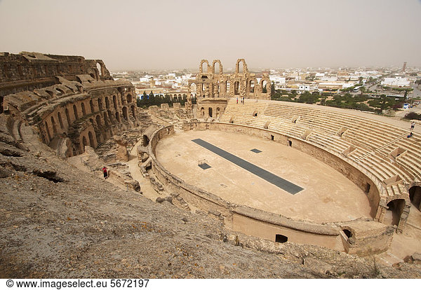 Amphitheater von El Jem  El Djem  Tunesien  Afrika