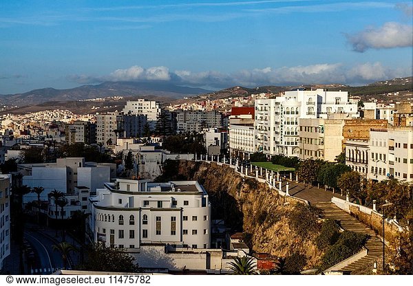 An Elevated View Of The City Of Tetouan  Morocco.