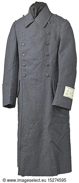 An overcoat for Luftwaffe members depot piece from 1940 historic  historical  Air Force  branch of service  branches of service  armed service  armed services  military  militaria  air forces  object  objects  stills  clipping  clippings  cut out  cut-out  cut-outs  20th century