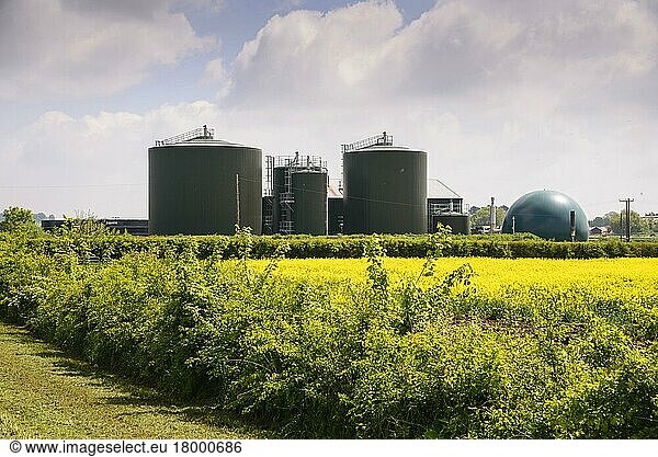 Anaerobic digestion plant  Harper Adams  Newport  Shropshire  England  United Kingdom  Europe