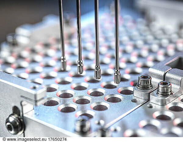Analysis of samples in microplates using automation