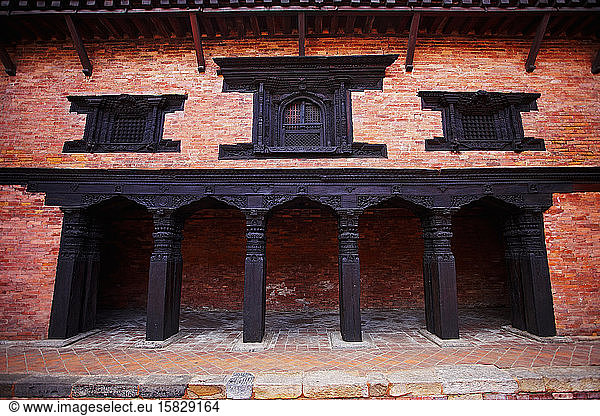 ancient building on Durbar Square in Kathmandu