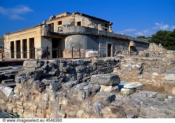 Ancient capital and birthplace of the Minoan civilization Palace of Knosos Minoan Art Knosos Iraklio Province Crete Greece