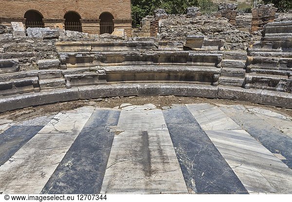 Ancient Odeon  Gortyn  Crete  Greece.