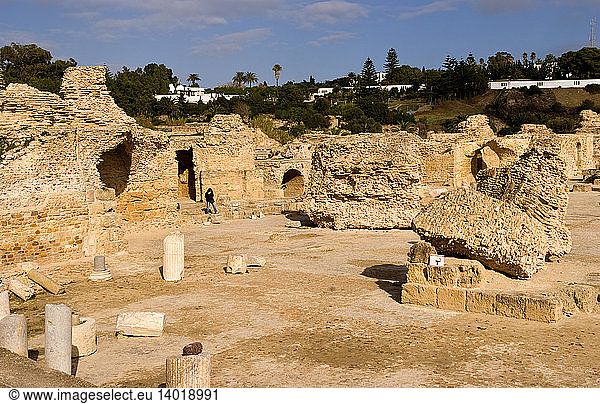 Ancient Roman Baths of Antoninus Pius  Tunisia